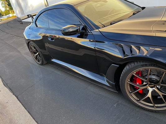 G87 M2 GTS Carbon FIber Side Skirt Diffuser 2pcs